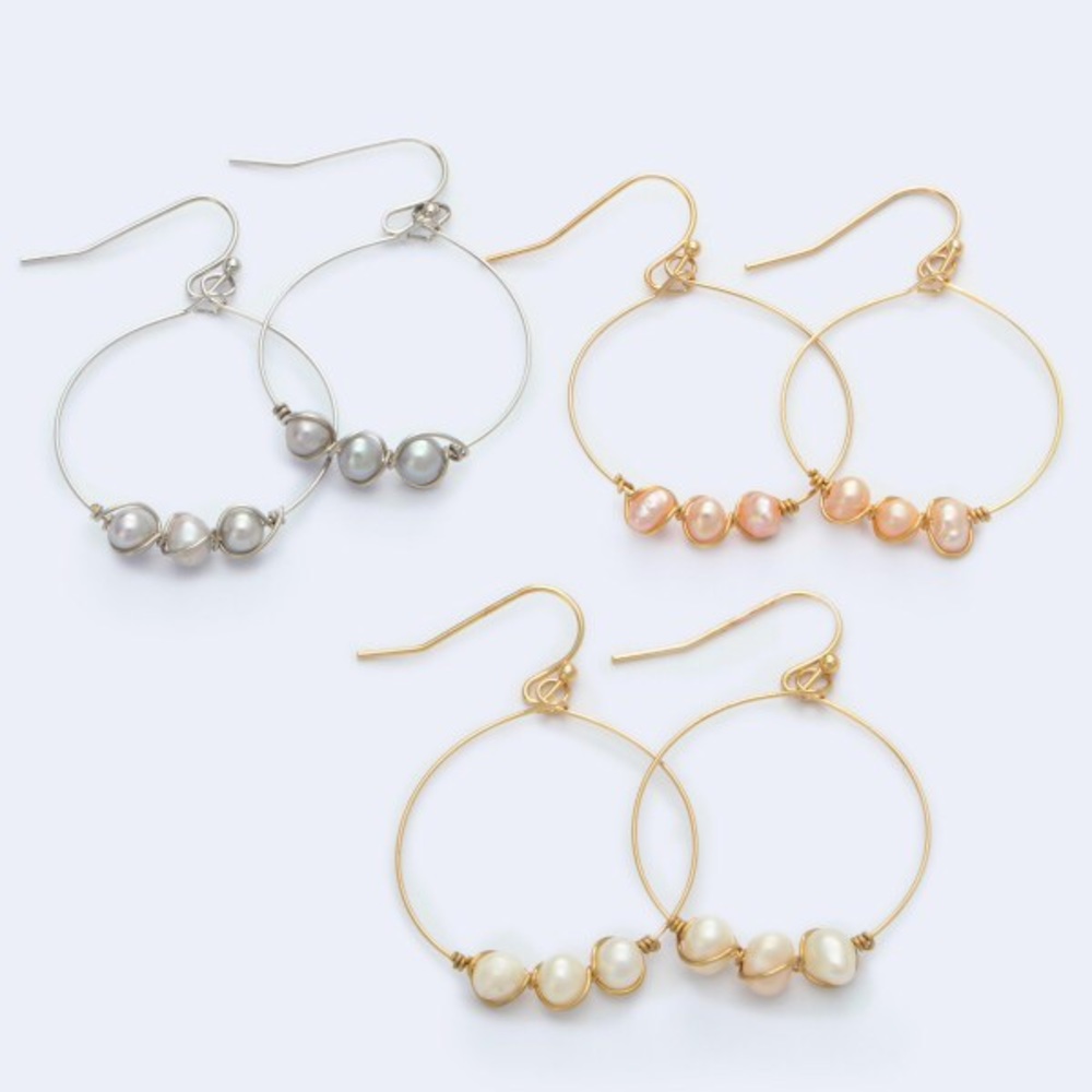 Pearl earrings